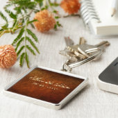 Porte-clés Concepteur chic de cuir véritable (Côté)