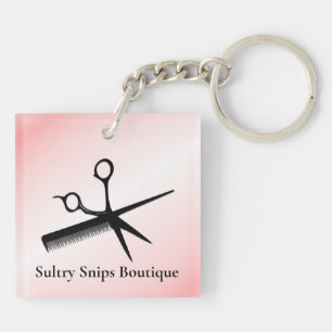 Porte-clés Concepteur de beauté Rose Personnel avec nom