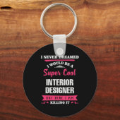 Porte-clés Concepteur d'intérieur super Cool (Recto)