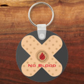 Porte-clés Concepteur Porte - clé sans sang avec texte (Recto)