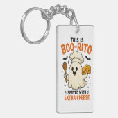 Porte-clés Conception « Boo-Rito servi avec fromage supplémen (Devant gauche)