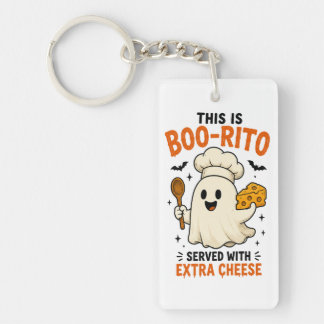 Porte-clés Conception « Boo-Rito servi avec fromage supplémen