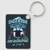 Porte-clés Conception Catastrophique Funny Chat (Verso)