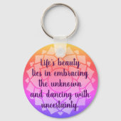 Porte-clés Conception Chakra personnalisable Citation M Inspi (Recto)