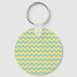 Porte-clés Conception Chevron Jaune