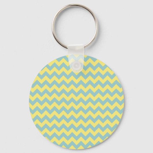 Porte-clés Conception Chevron Jaune (Recto)