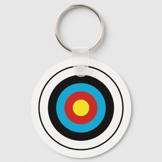 Porte-clés Conception cible Bullseye (Recto)