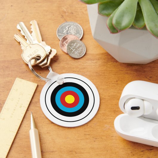 Porte-clés Conception cible Bullseye (Bureau)