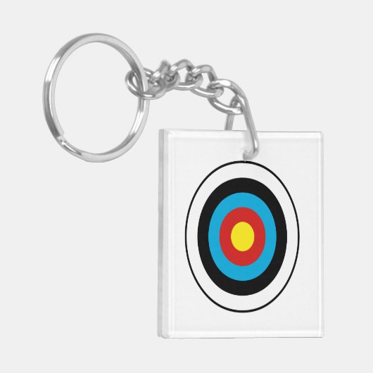 Porte-clés Conception cible Bullseye (Devant gauche)