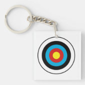Porte-clés Conception cible Bullseye (Devant)