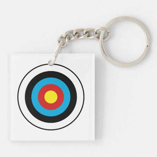Porte-clés Conception cible Bullseye (Dos)