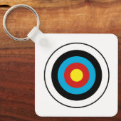 Porte-clés Conception cible Bullseye (Recto)