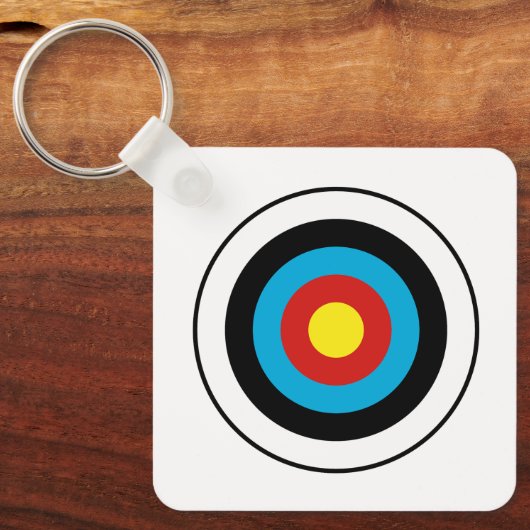Porte-clés Conception cible Bullseye (Recto)