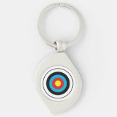 Porte-clés Conception cible Bullseye (Devant)