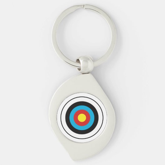 Porte-clés Conception cible Bullseye (Devant)