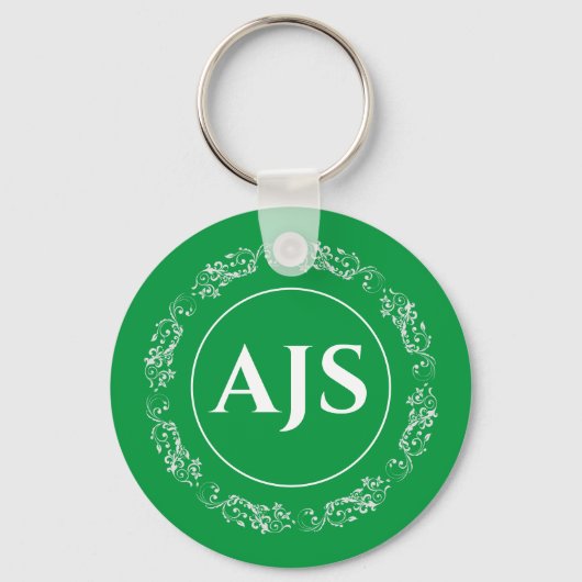 Porte-clés Conception circulaire avec Monogramme. (Recto)