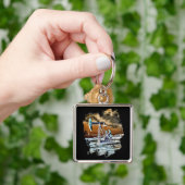 Porte-clés Conception colorée de dispositif de pompage (main)