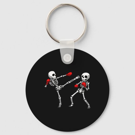 Porte-clés Conception cool Kickboxer Pour Hommes Femmes Boîte (Recto)