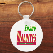 Porte-clés Conception cool pour les Maldives (Recto)