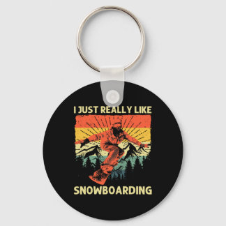 Porte-clés Conception cool Snowboard Pour Hommes Femmes Snowb