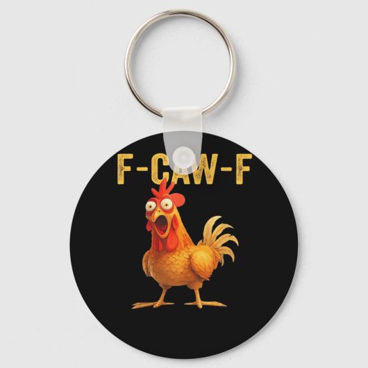 Porte-clés Conception créative et décontractée Funny F Caw F (Recto)