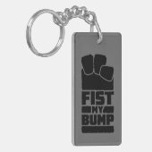 Porte-clés Conception d'alien spatial drôle Fist My Bump (Devant gauche)
