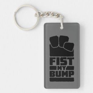 Porte-clés Conception d'alien spatial drôle Fist My Bump