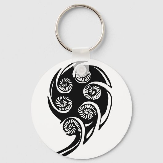 Porte-clés conception d'aotearoa koru (Recto)