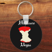 Porte-clés Conception d'Apple Vegan Hardcore (Recto)