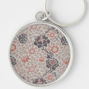 Porte-clés Conception d'art botanique de William Morris Graft