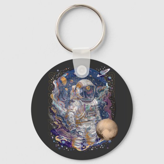 Porte-clés Conception d'astronaute (Recto)