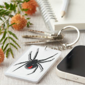 Porte-clés Conception d'attaque avec araignée marquée rouge (Devant droit)