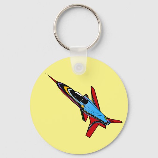 Porte-clés Conception d'avion-chasse Supersonic Airforce pour (Recto)