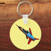 Porte-clés Conception d'avion-chasse Supersonic Airforce pour (Recto)