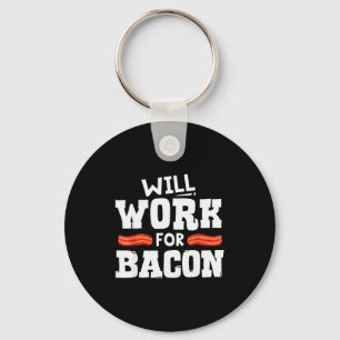 Porte-clés Conception de bacon drôle pour hommes femmes garço