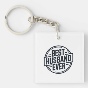 Porte-clés Conception de badge Meilleur Mari de Tous les Temp
