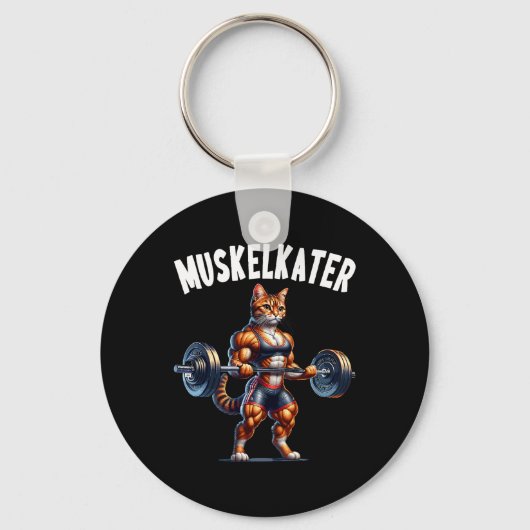 Porte-clés Conception de barre de chat pour les bodybuilders (Recto)