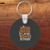 Porte-clés Conception de bière Hocus Pocus Halloween_1 (Recto)