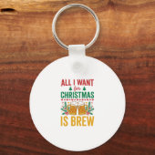 Porte-clés Conception de boisson de vacances Christmas Brew (Recto)