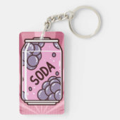Porte-clés Conception de boisson gazeuse rétro – Boisson rafr (Dos)