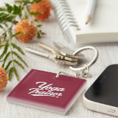 Porte-clés Conception de cadeau de typographie de script de f (Devant Droit)