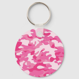 Porte-clés Conception de caméscopes rose et blanc