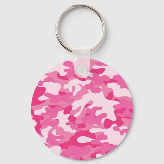 Porte-clés Conception de caméscopes rose et blanc (Recto)