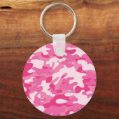 Porte-clés Conception de caméscopes rose et blanc (Recto)