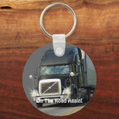 Porte-clés Conception de camions Big Rig Trucker pour les ama (Recto)