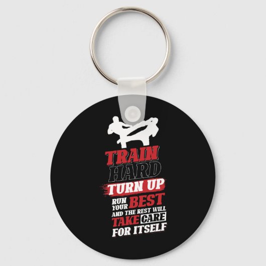 Porte-clés Conception de cardio kickboxing pour kickboxeur (Recto)