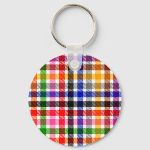 Porte-clés Conception de carreaux écossais à tartan en twill