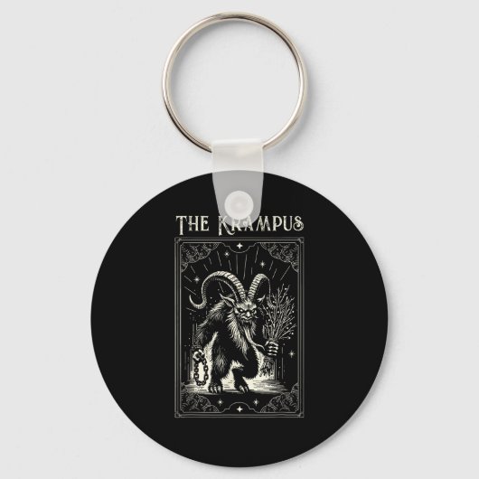 Porte-clés Conception de carte de tarot de Krampus saison de (Recto)