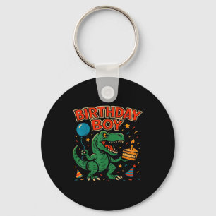 Porte-clés Conception de célébration de dinosaure de garçon d