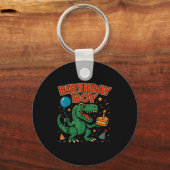 Porte-clés Conception de célébration de dinosaure de garçon d (Recto)